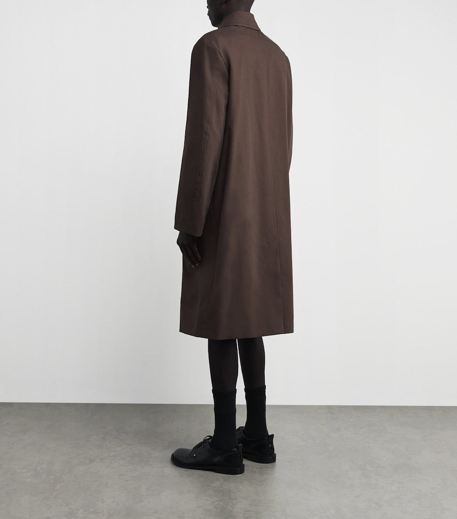 DRIES VAN NOTEN Brown Water-Repellent Car Coat