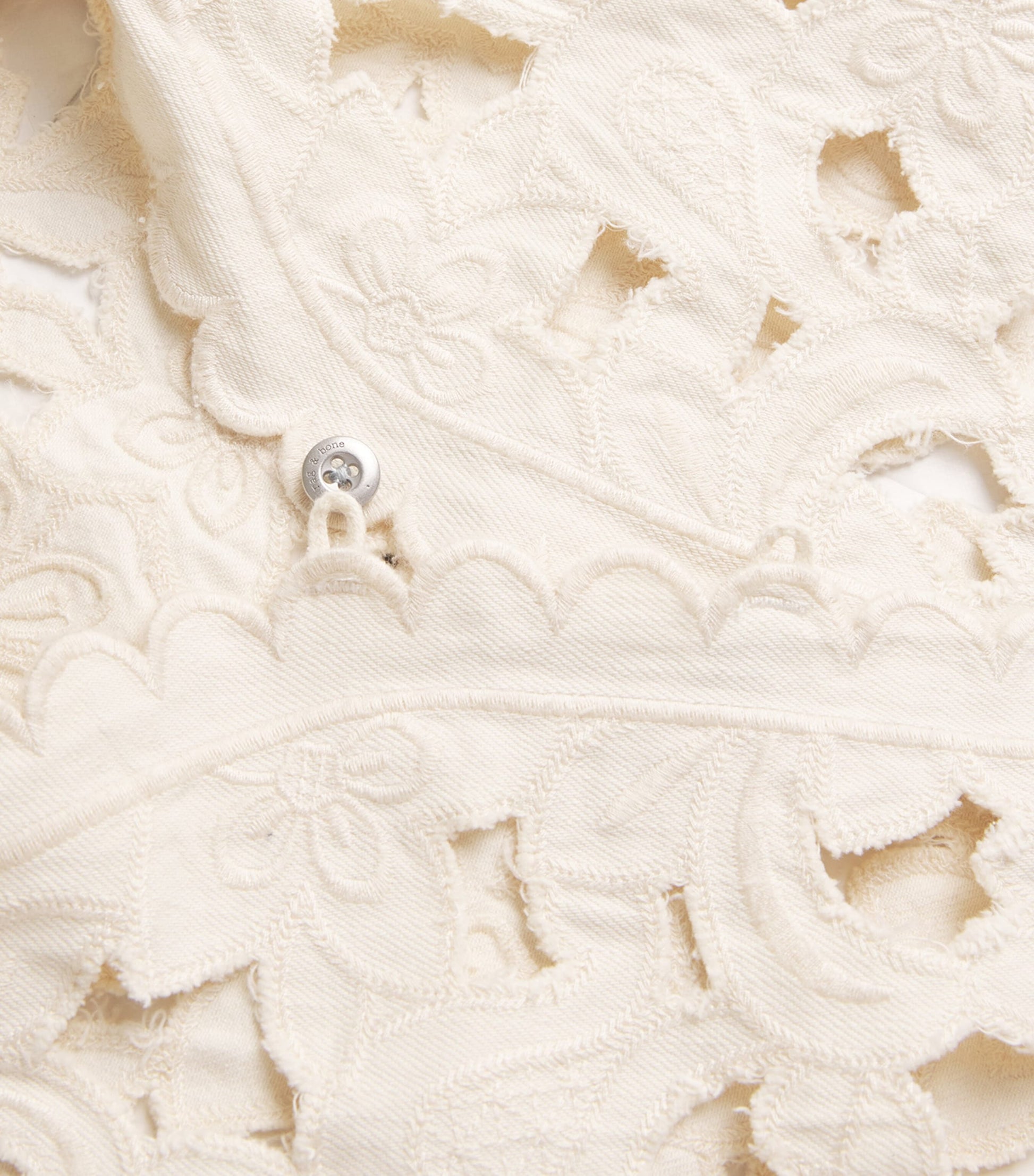 Rag & Bone Ivory Cut-Out Coralie Vest