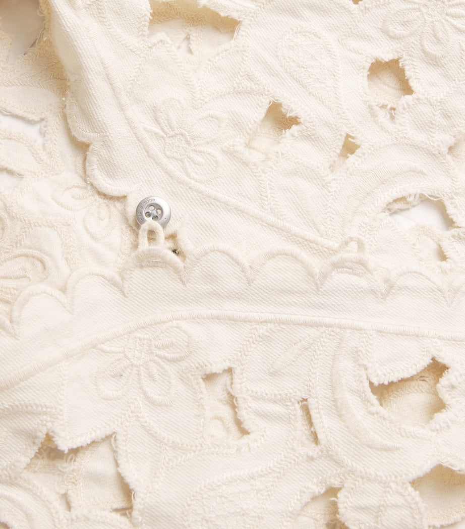 Ivory Cut-Out Coralie Vest