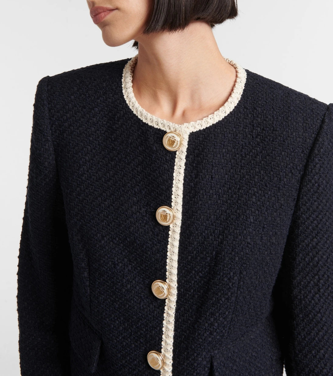Veronica Beard - Mabel cropped tweed jacket
