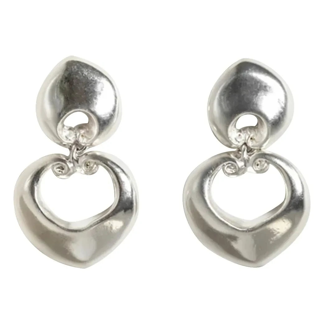 Louise Damas - Les Volutes Earrings | Silver