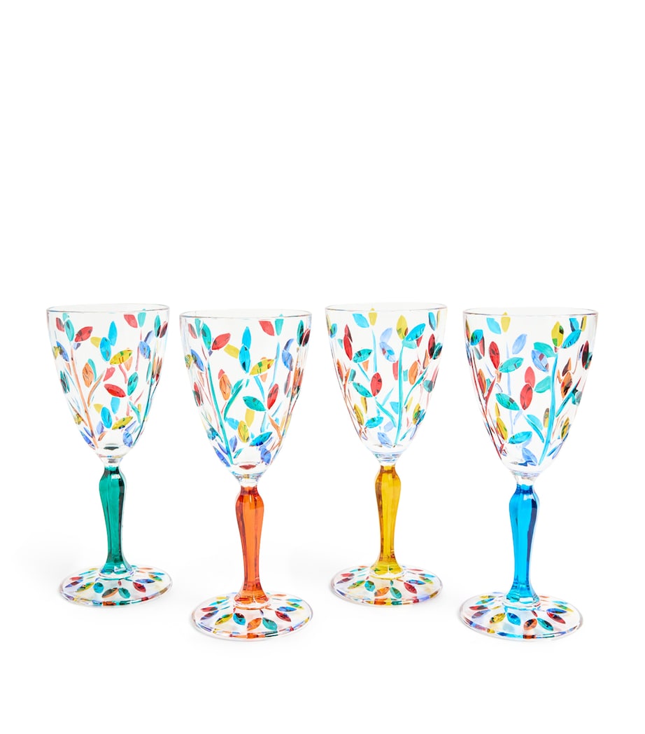 Set of Crystal Wine Glasses