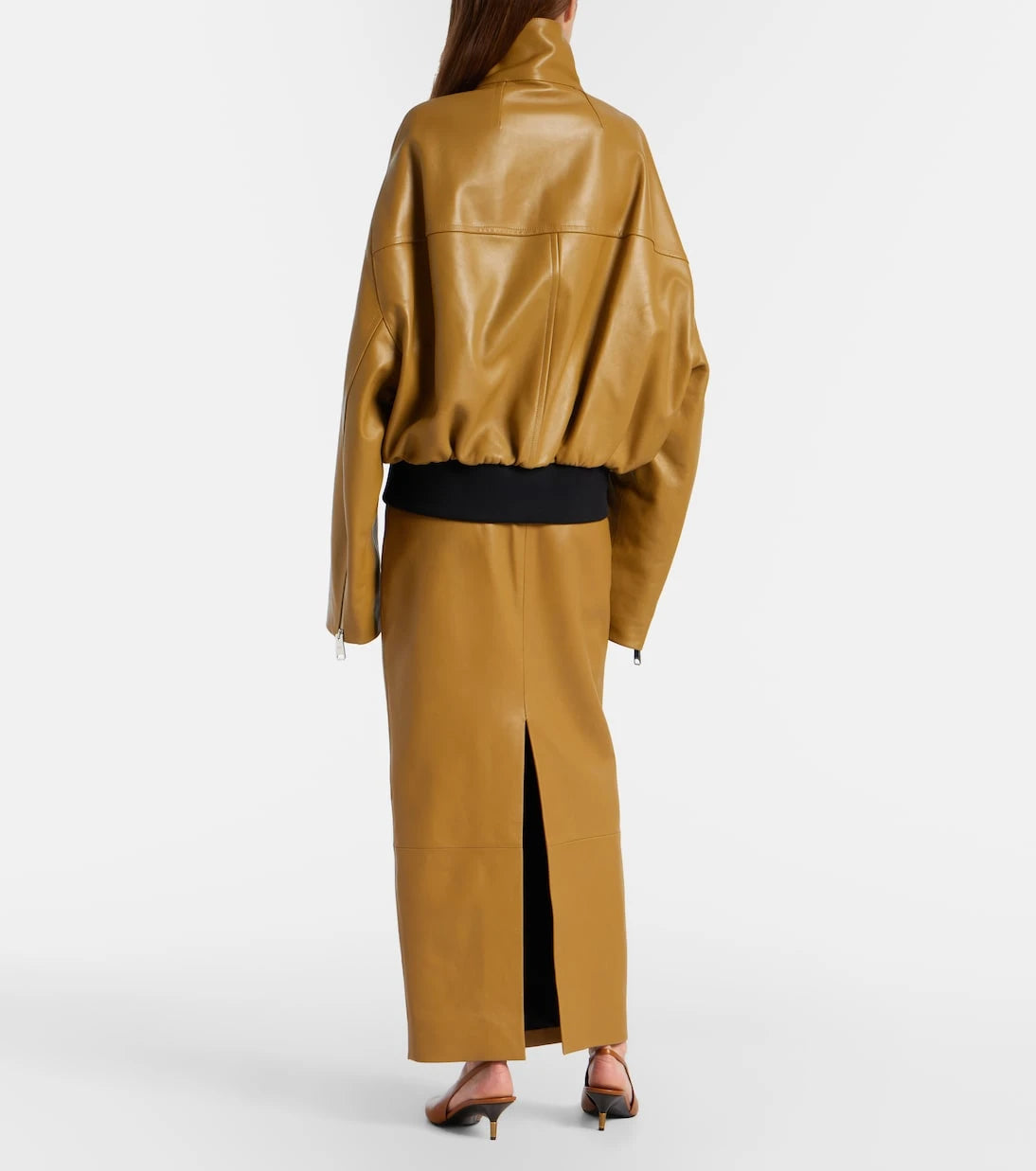 Khaite - Winton leather maxi skirt