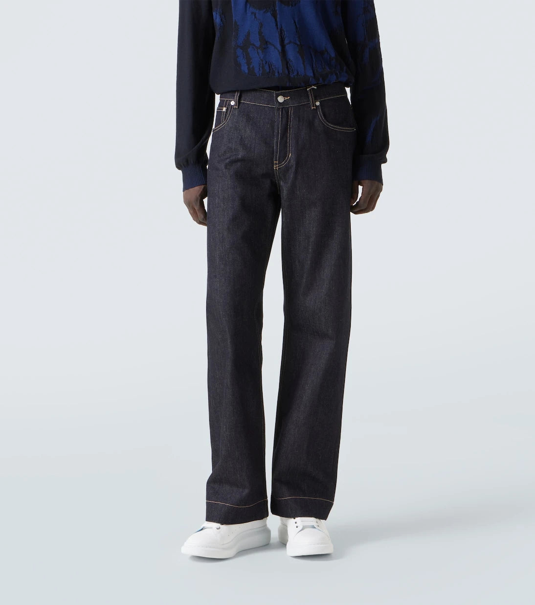McQueen - Mid-rise wide-leg jeans