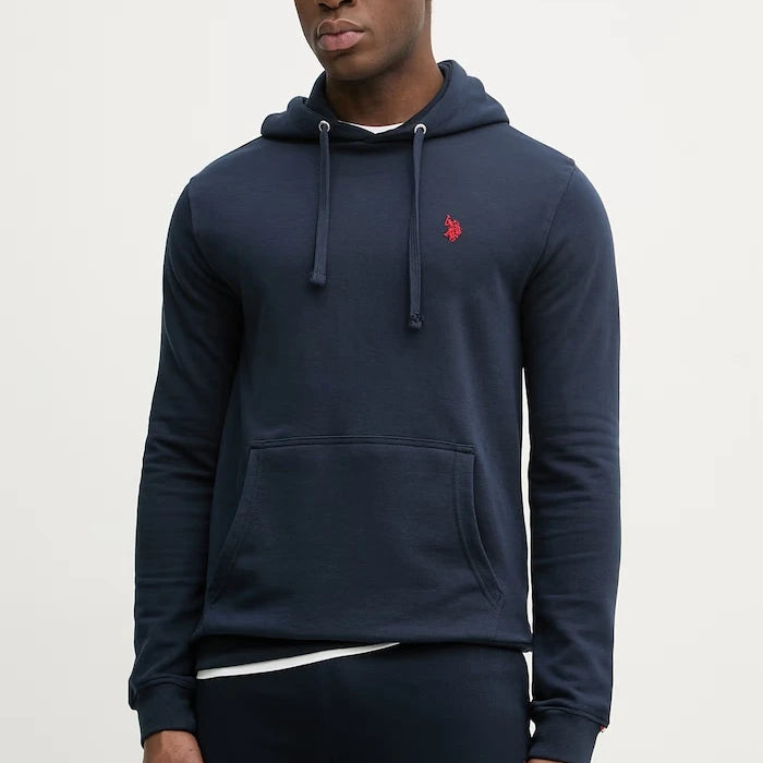 U.S. Polo Assn. pamuklu erkek kapüşonlu sweatshirt DHM LB