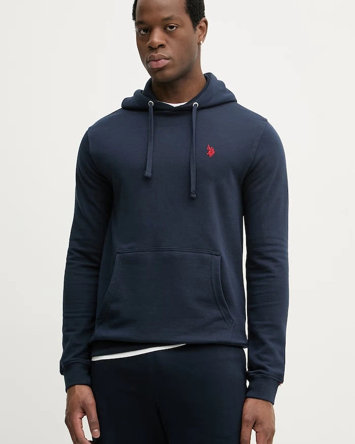 U.S. Polo Assn. pamuklu erkek kapüşonlu sweatshirt DHM LB