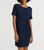 Hanro Navy Short-Sleeve Nightdress