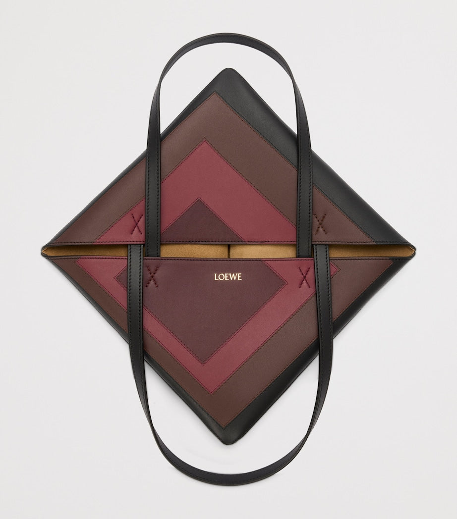 LOEWE x Albers Medium Leather Puzzle Fold Tote Bag
