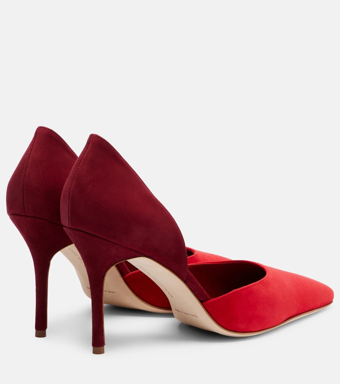 Manolo Blahnik - حذاء تايلربينو 90 بكعب عالٍ من الشمواه