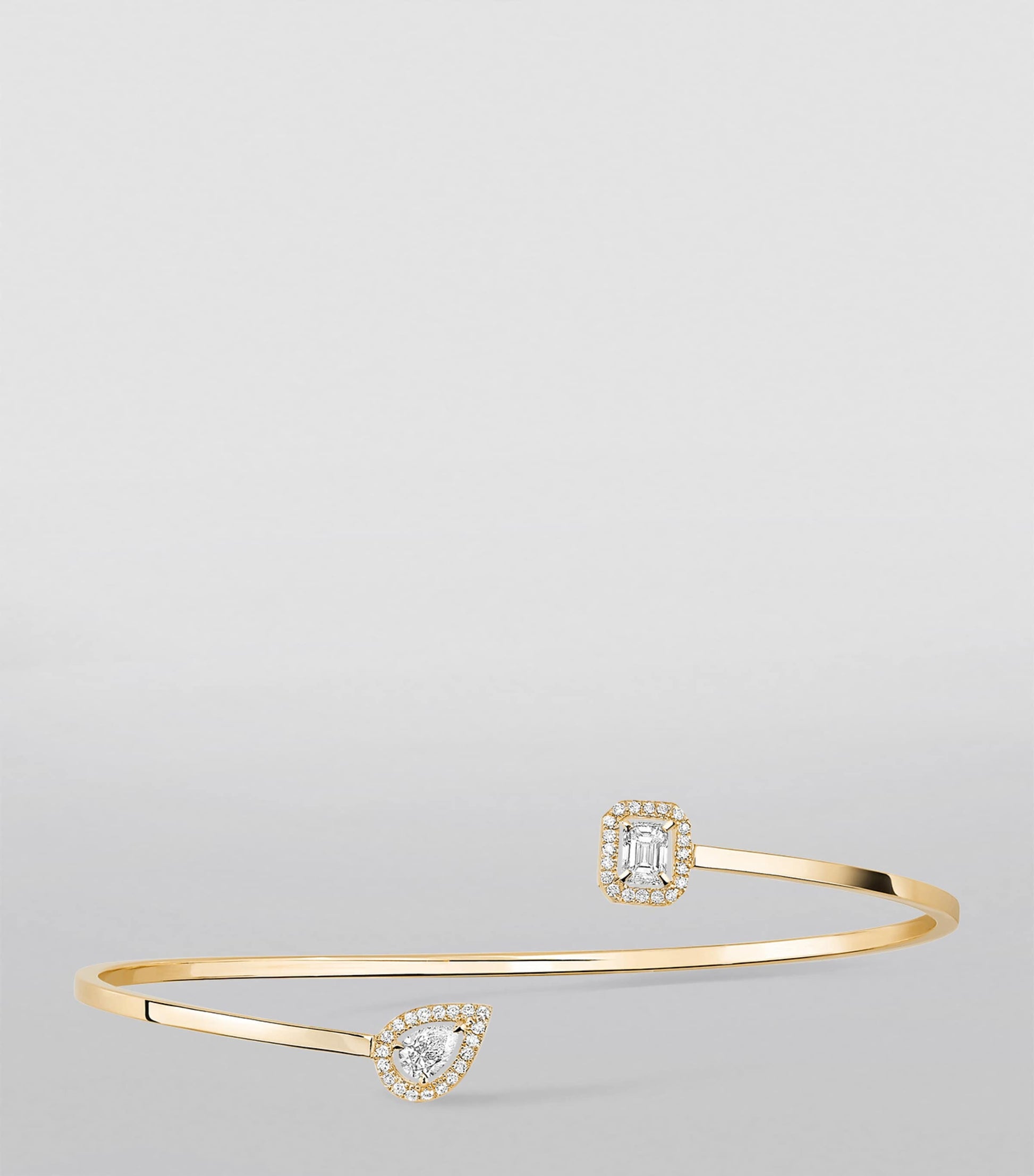 Yellow Gold and Diamond My Twin Bangle