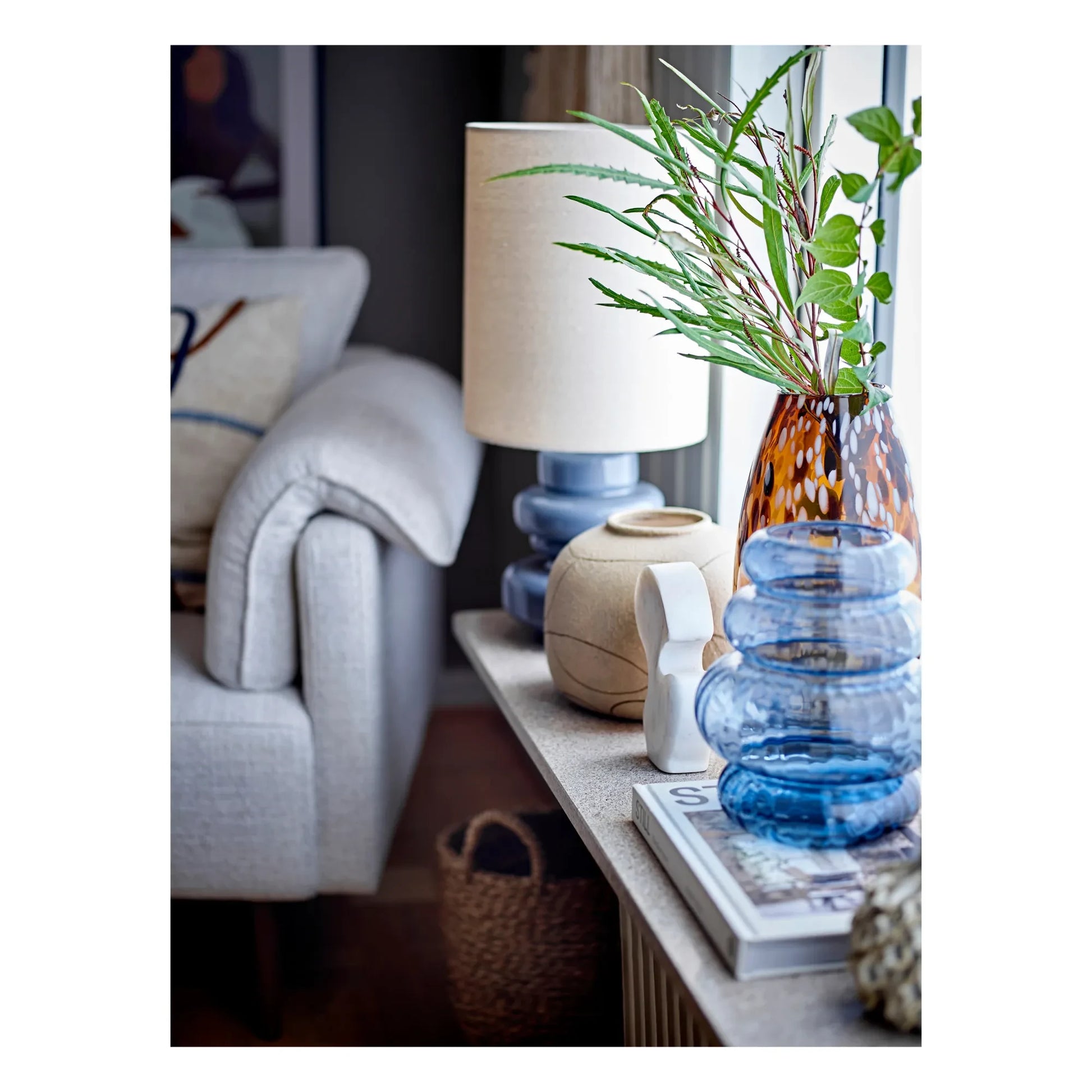 Bloomingville - Fabiola table lamp | Blue