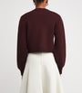 Almada Label Burgundy Wool-Cashmere Zozo Cardigan