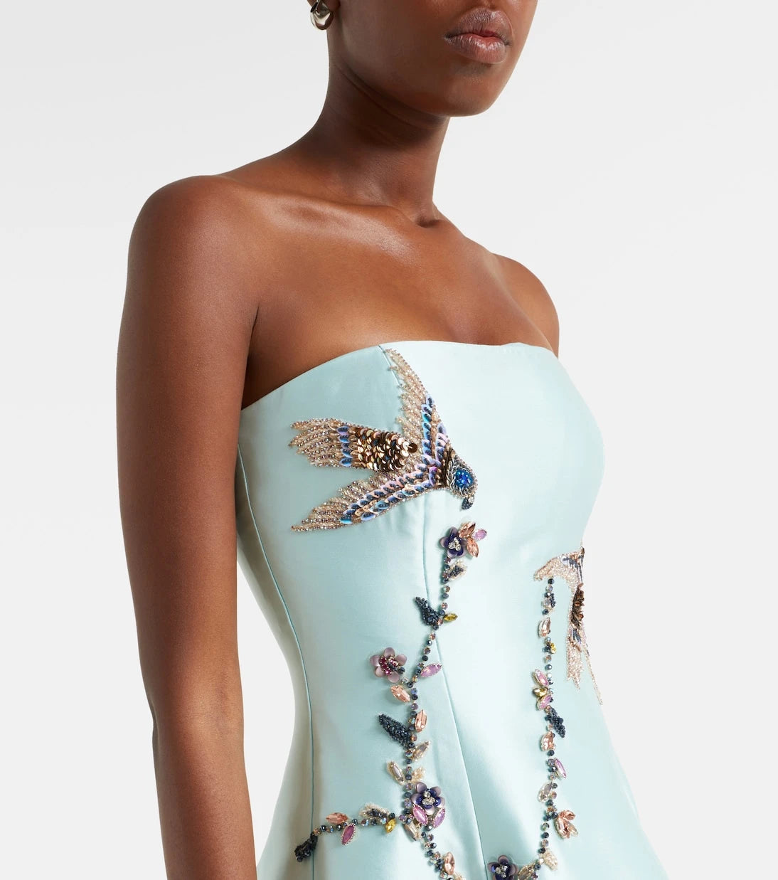 Costarellos - Mavia embellished bustier gown