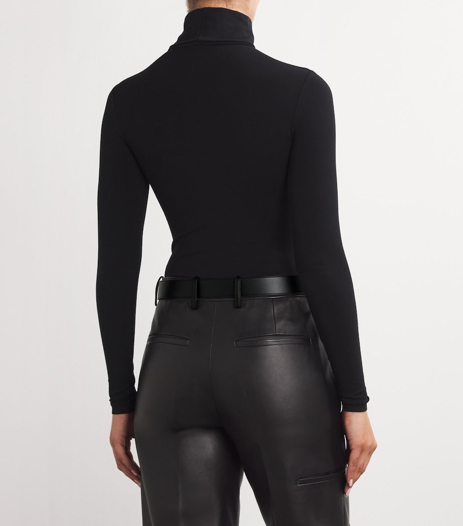 Red CL Logo Leather Belt