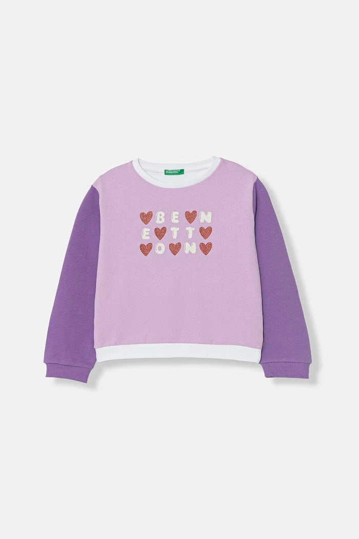 United Colors of Benetton Pamuktan çocuk sweatshirt