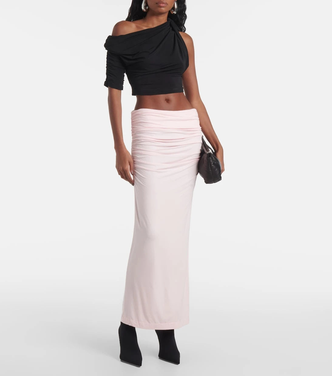 Entire Studios - Surge ruched jersey maxi skirt