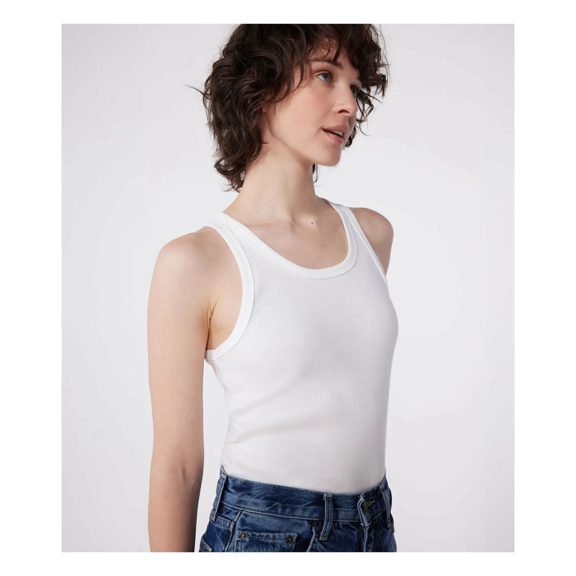 Petit Bateau - Organic cotton tank top | White
