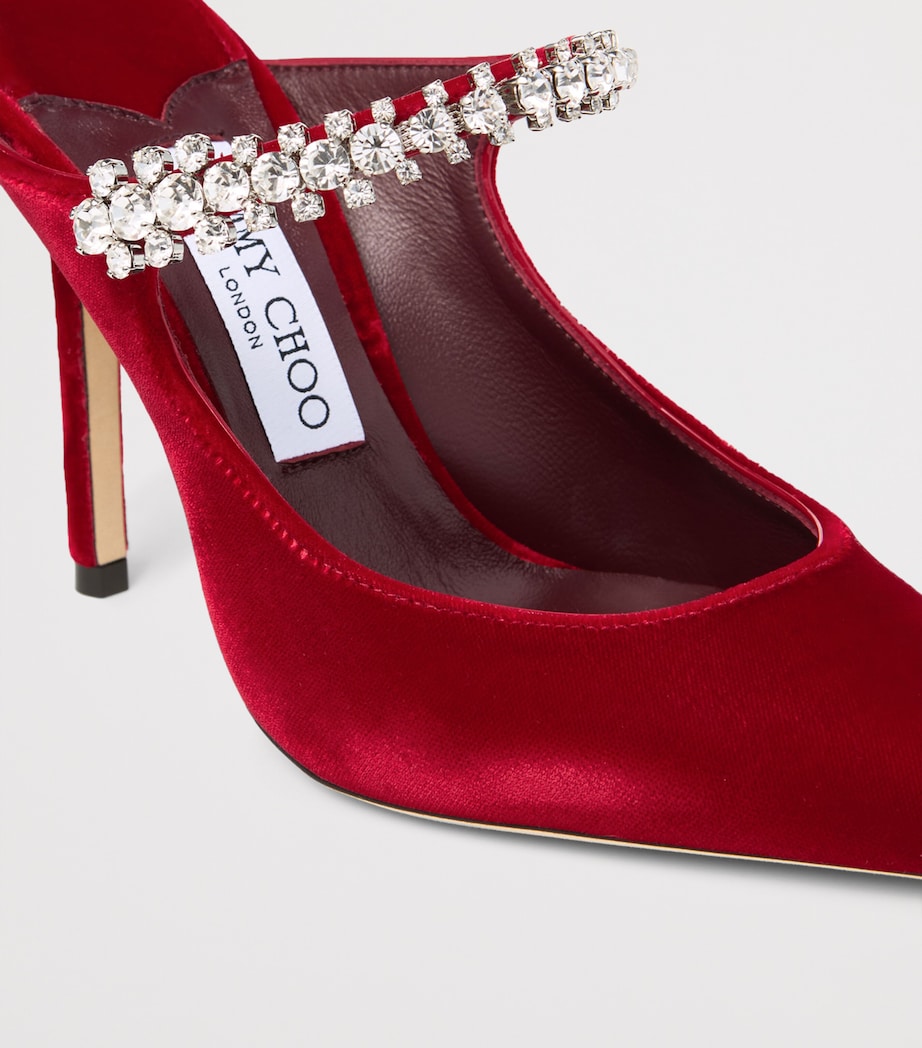 Red Bing 100 Velvet Mules