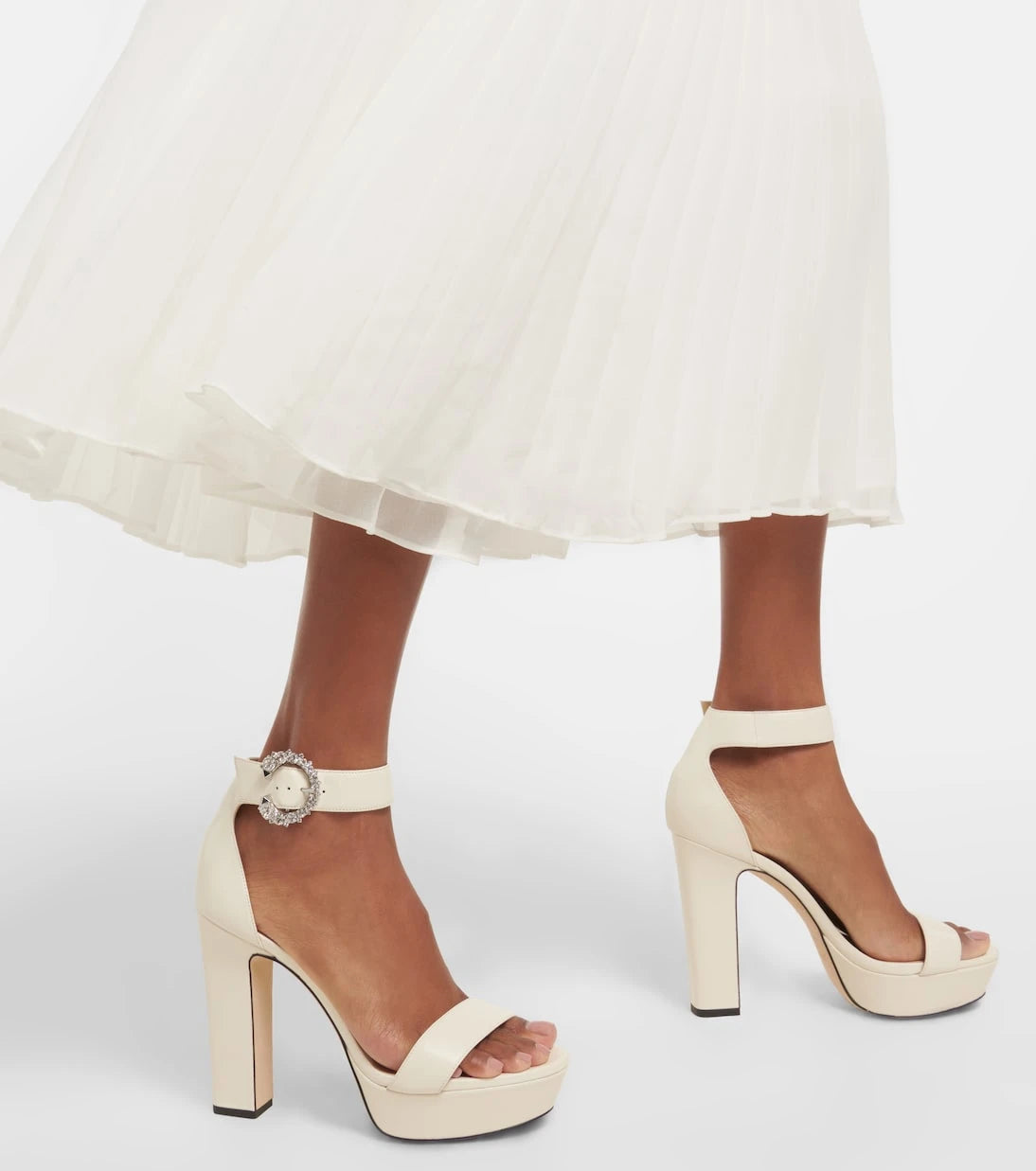 Jimmy Choo - Mionne 120 leather platform sandals
