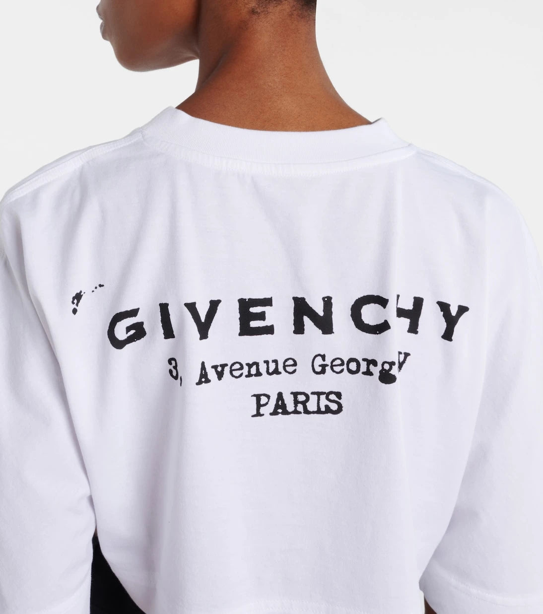 Givenchy - Cropped logo cotton T-shirt