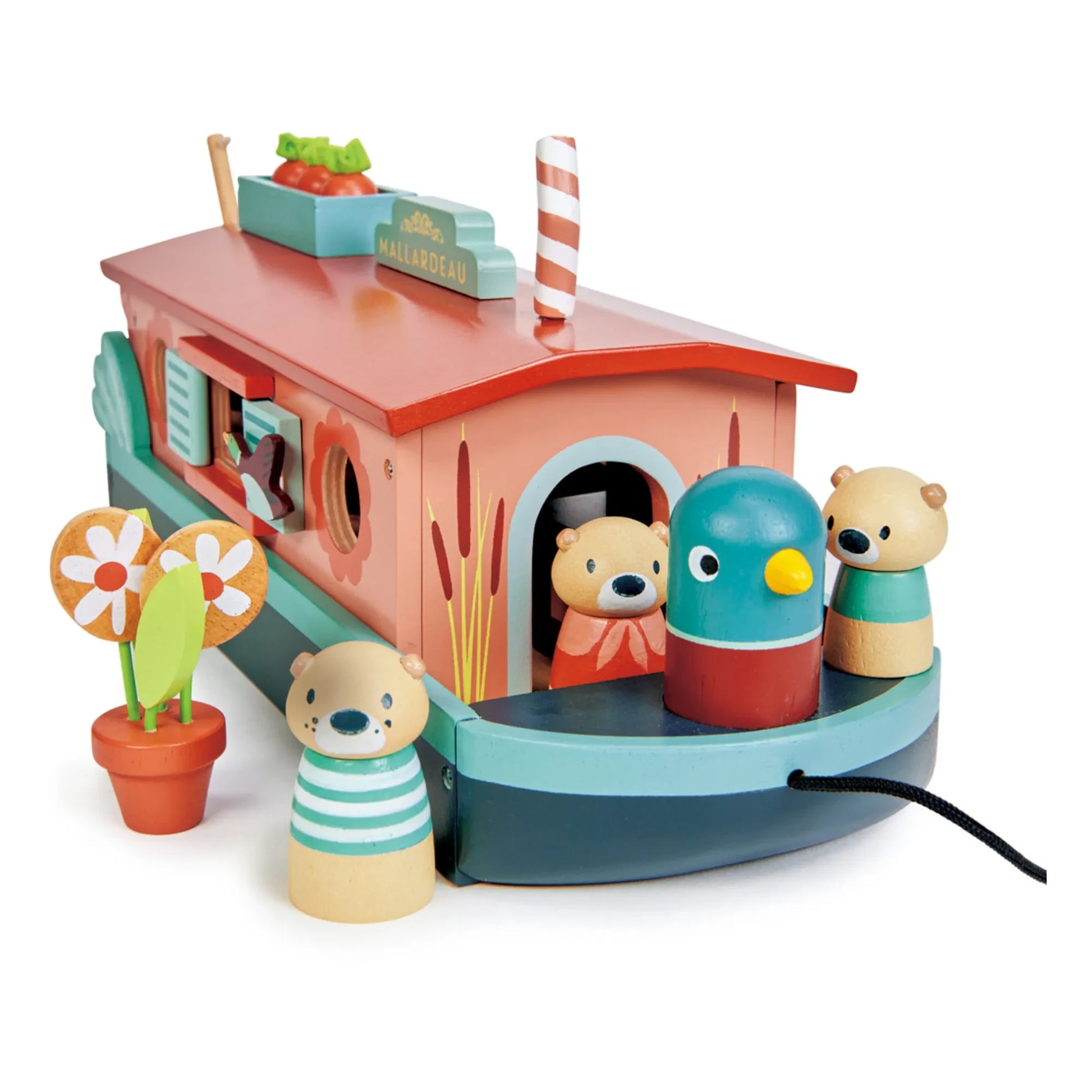 Tender Leaf Toys - Otter family barge
