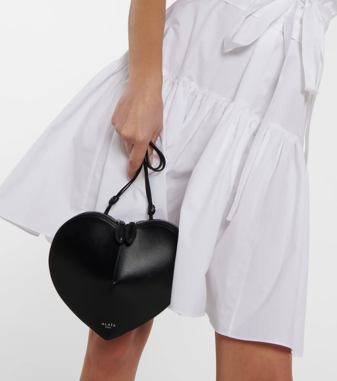 Alaïa - فستان قصير من القطن البوبلين