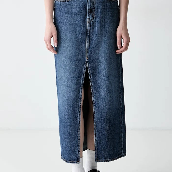 Levi's Denim Yırtmaçlı Etek ANKLE COLUMN