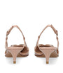 Valentino Garavani Nude Slingback Logo Heels 40