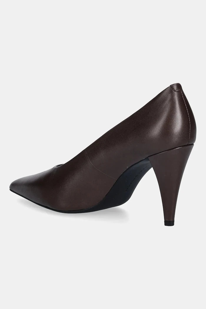 Кожени обувки с тънък ток Tommy Hilfiger TH SMOOTH LEATHER PUMP