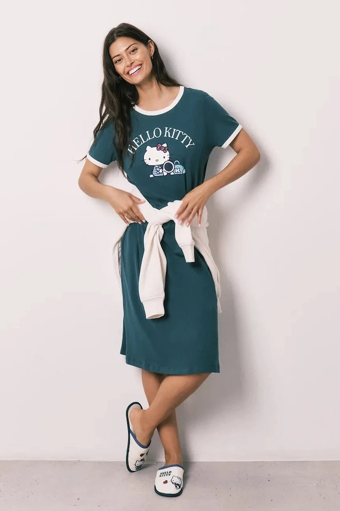 women'secret Pamuklu kadın gömlek tipi pijama