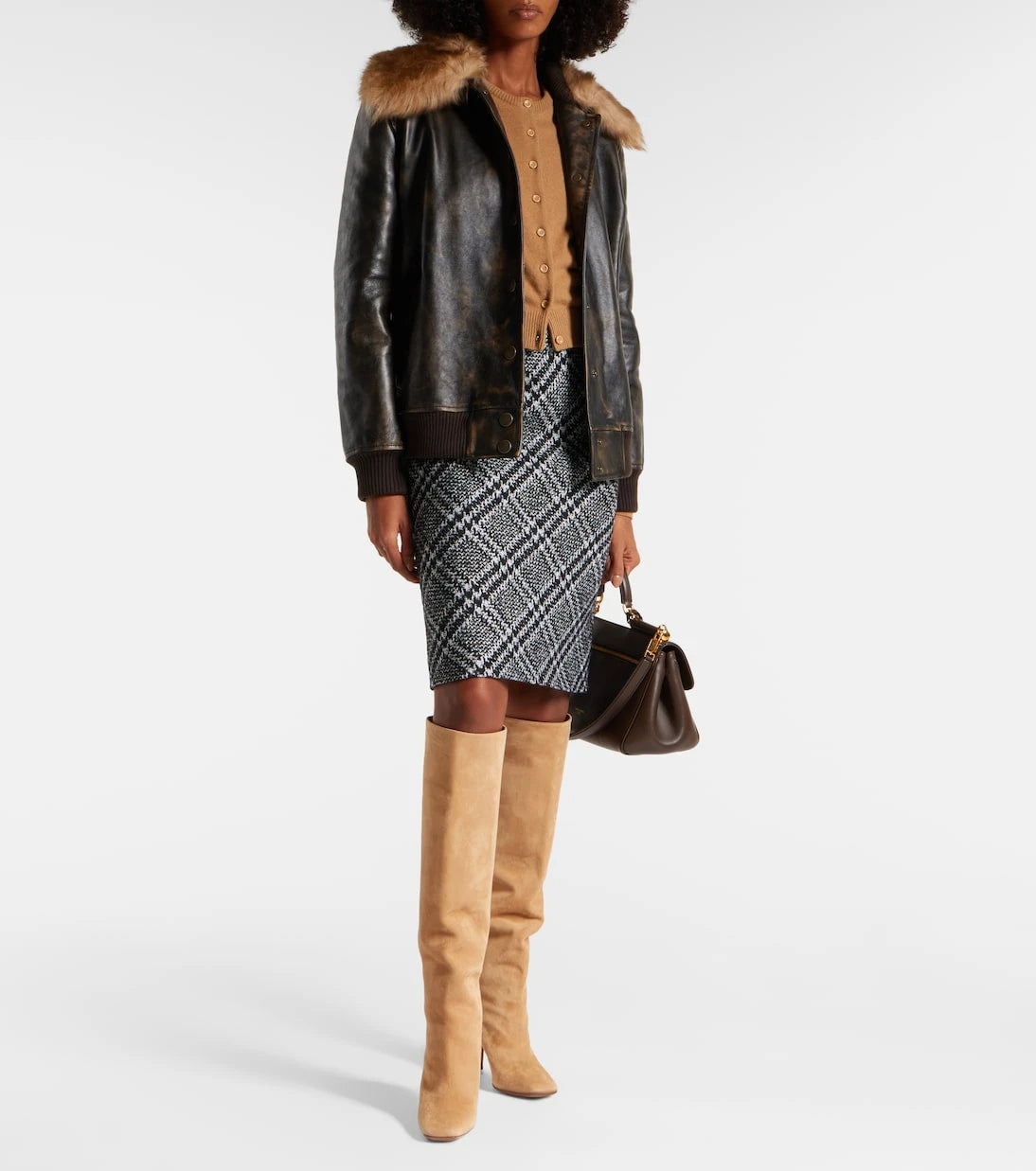 Dolce&Gabbana - Suede over-the-knee boots