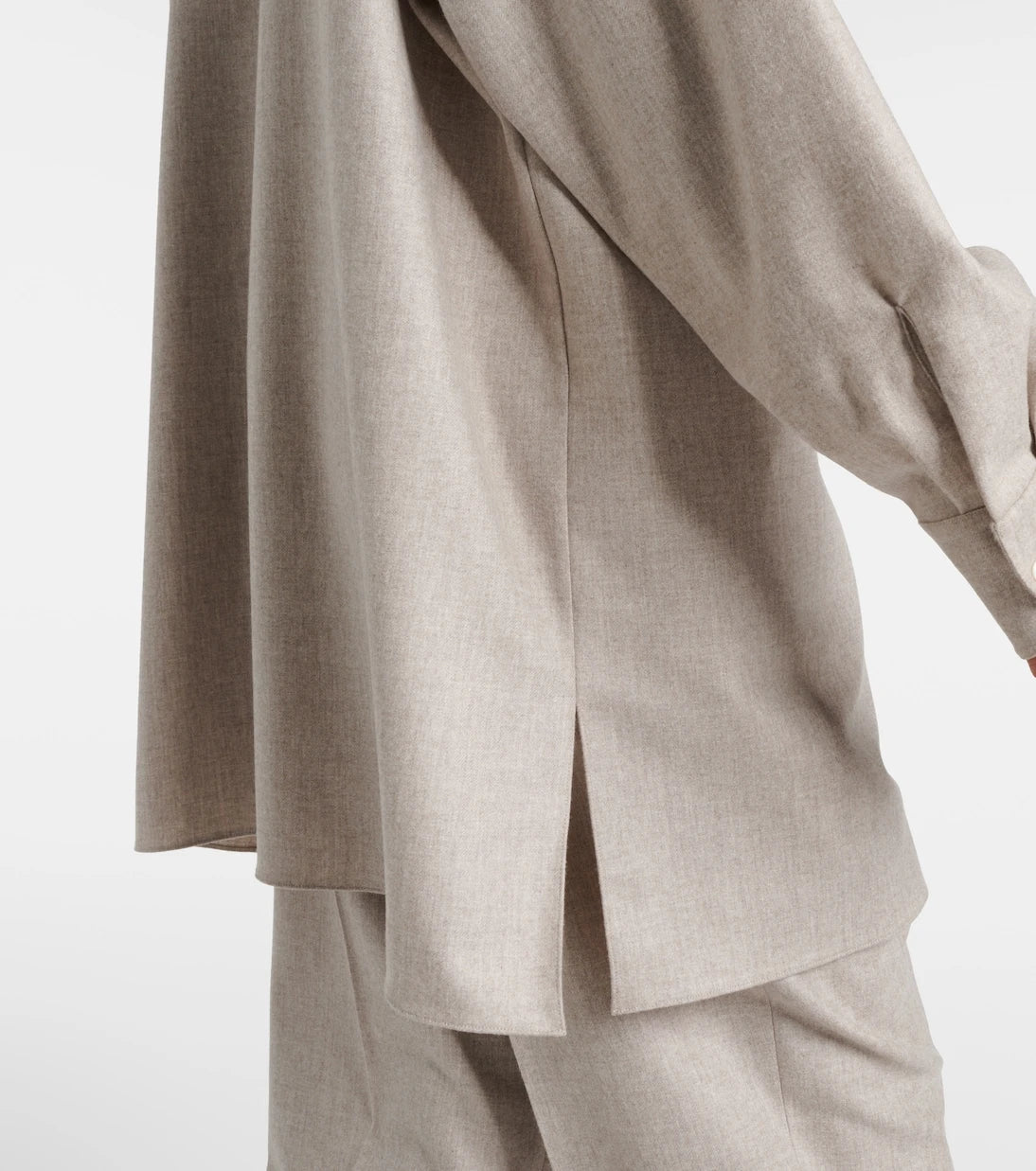 The Row - Komako wool and cashmere shirt