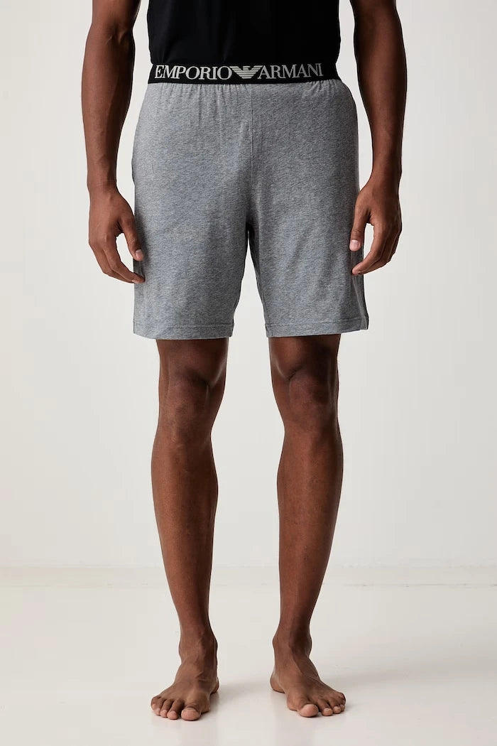Emporio Armani Underwear iki parçalı erkek pamuklu elastan pijama