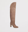 Stuart Weitzman Brown Suede Babette Tubo Over-The-Knee Boots 85