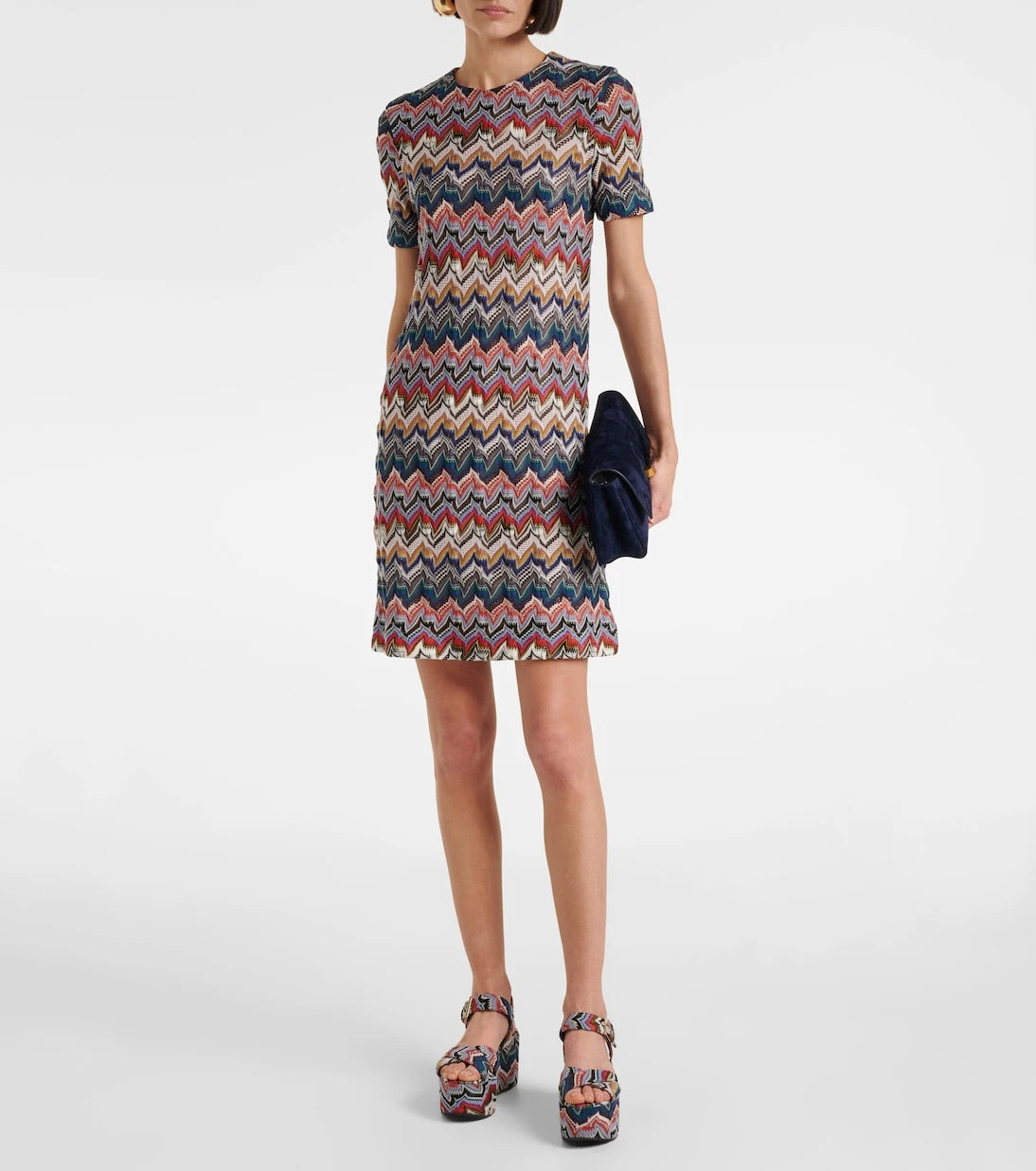 Missoni - Zigzag lamé minidress