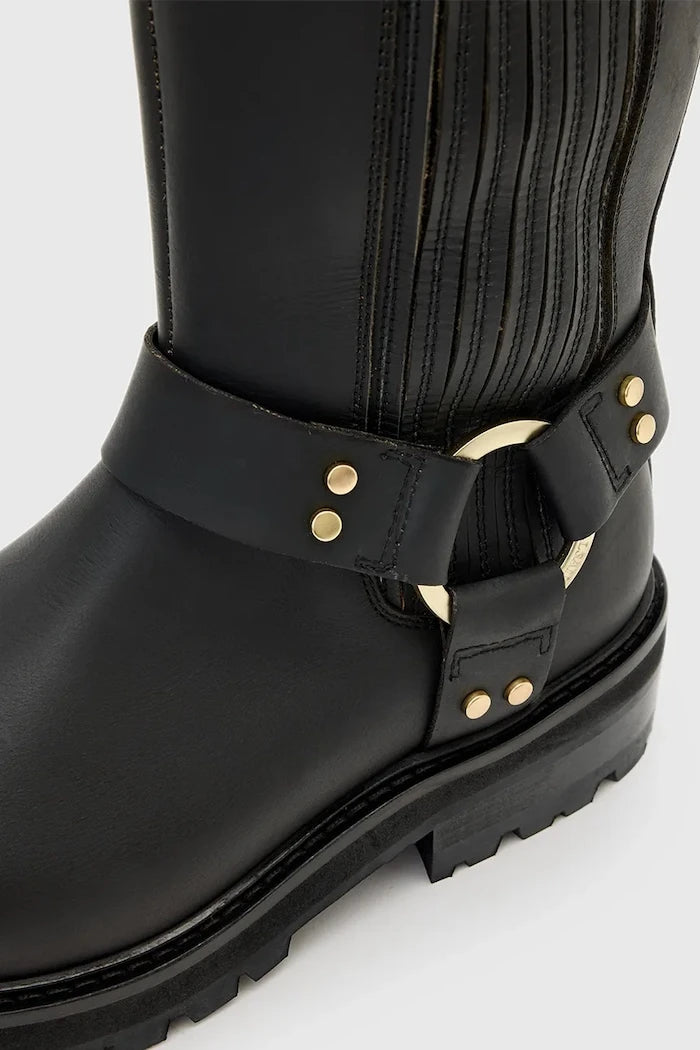 Кожени ботуши AllSaints  Maddie High Boot