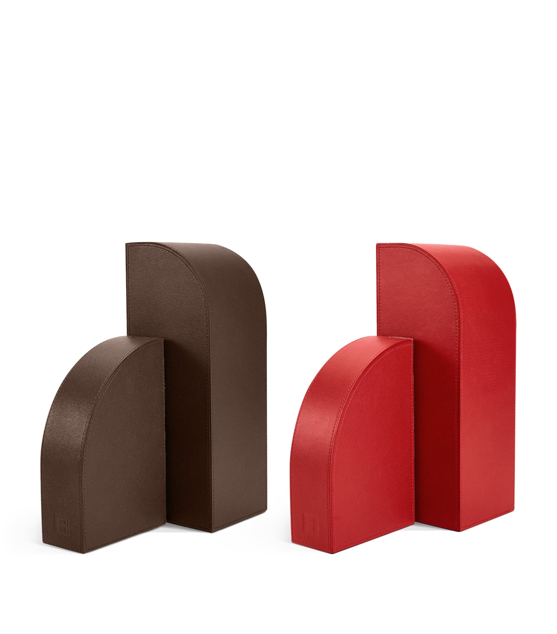 Leather Left Cubist Bookend