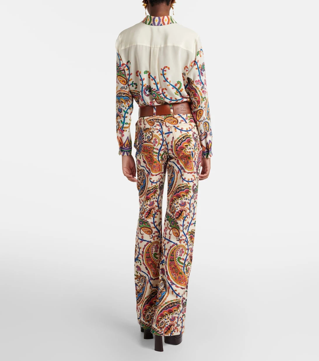 Etro - High-rise bootcut jeans