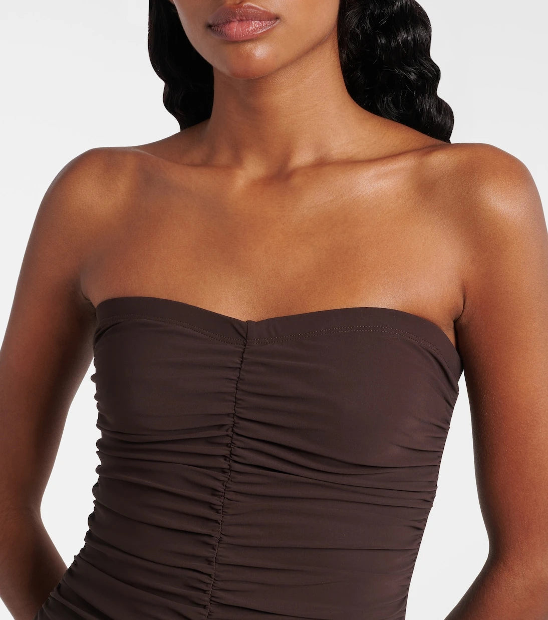 Karla Colletto - Basics ruched swimsuit