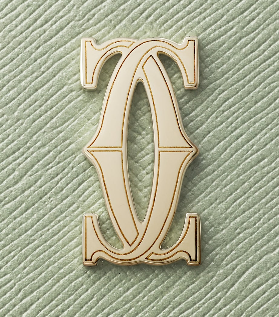 Green Leather C de Cartier Simple Card Holder