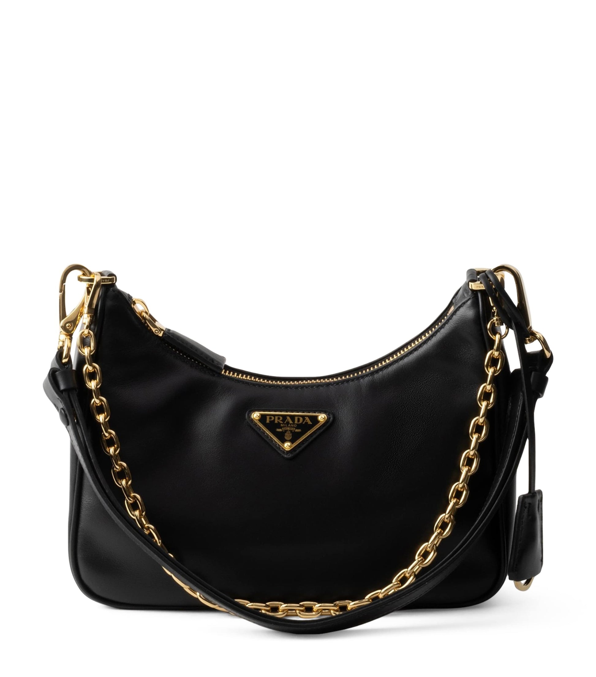 Prada Black Mini Leather Re-Edition Shoulder Bag