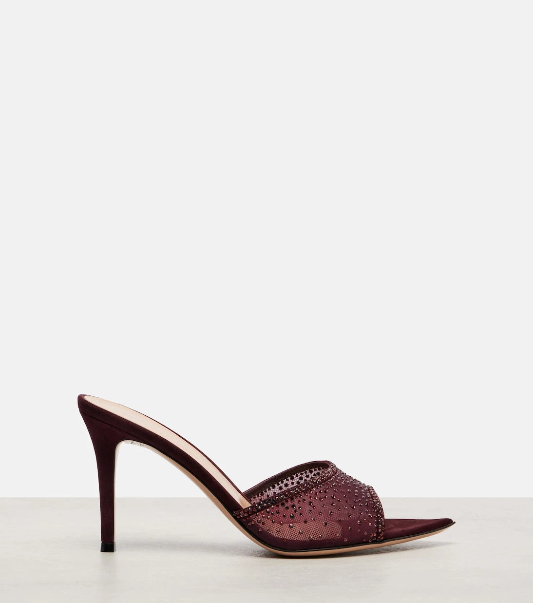 Gianvito Rossi - Rania 85 crystal-embellished mules
