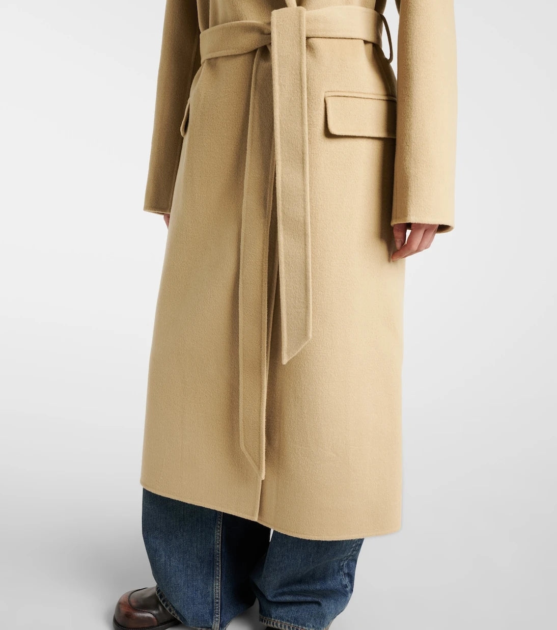 Acne Studios - Wool and cashmere wrap coat