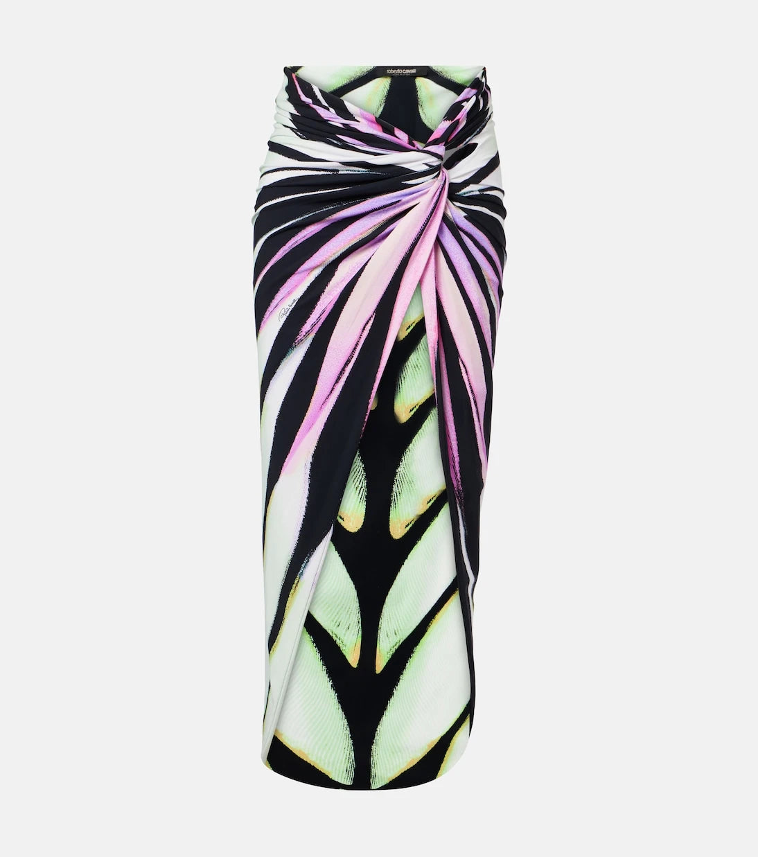Roberto Cavalli - Gathered printed midi skirt