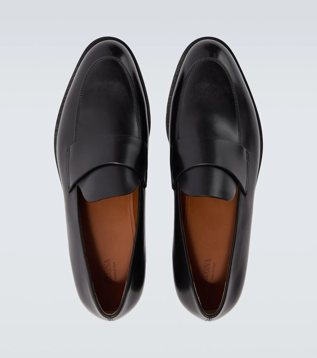 Zegna - Leather penny loafers