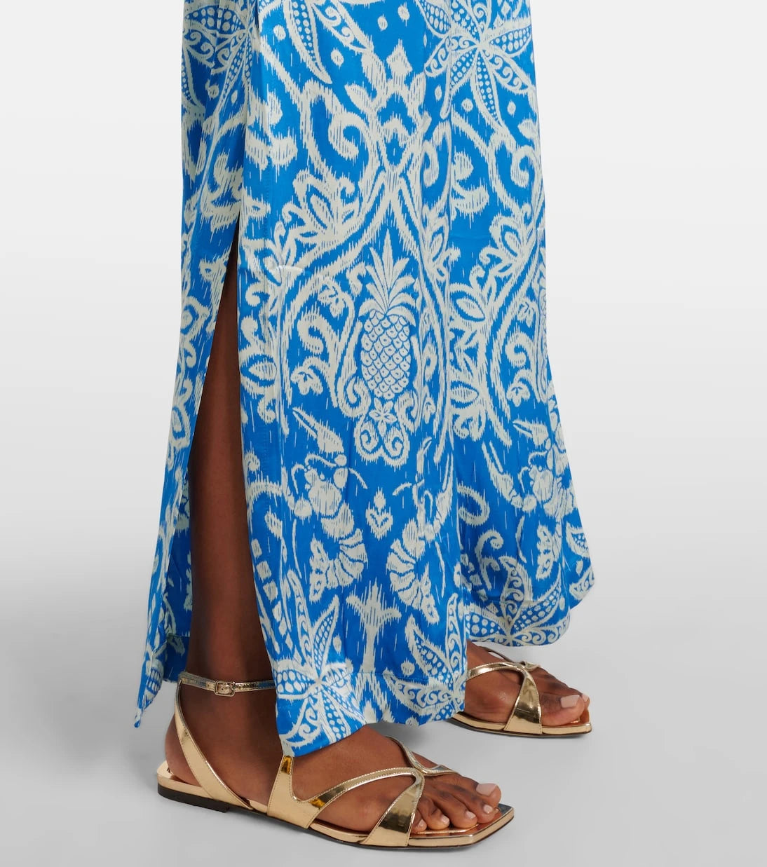 Poupette St Barth - Clea high-rise printed wide-leg pants