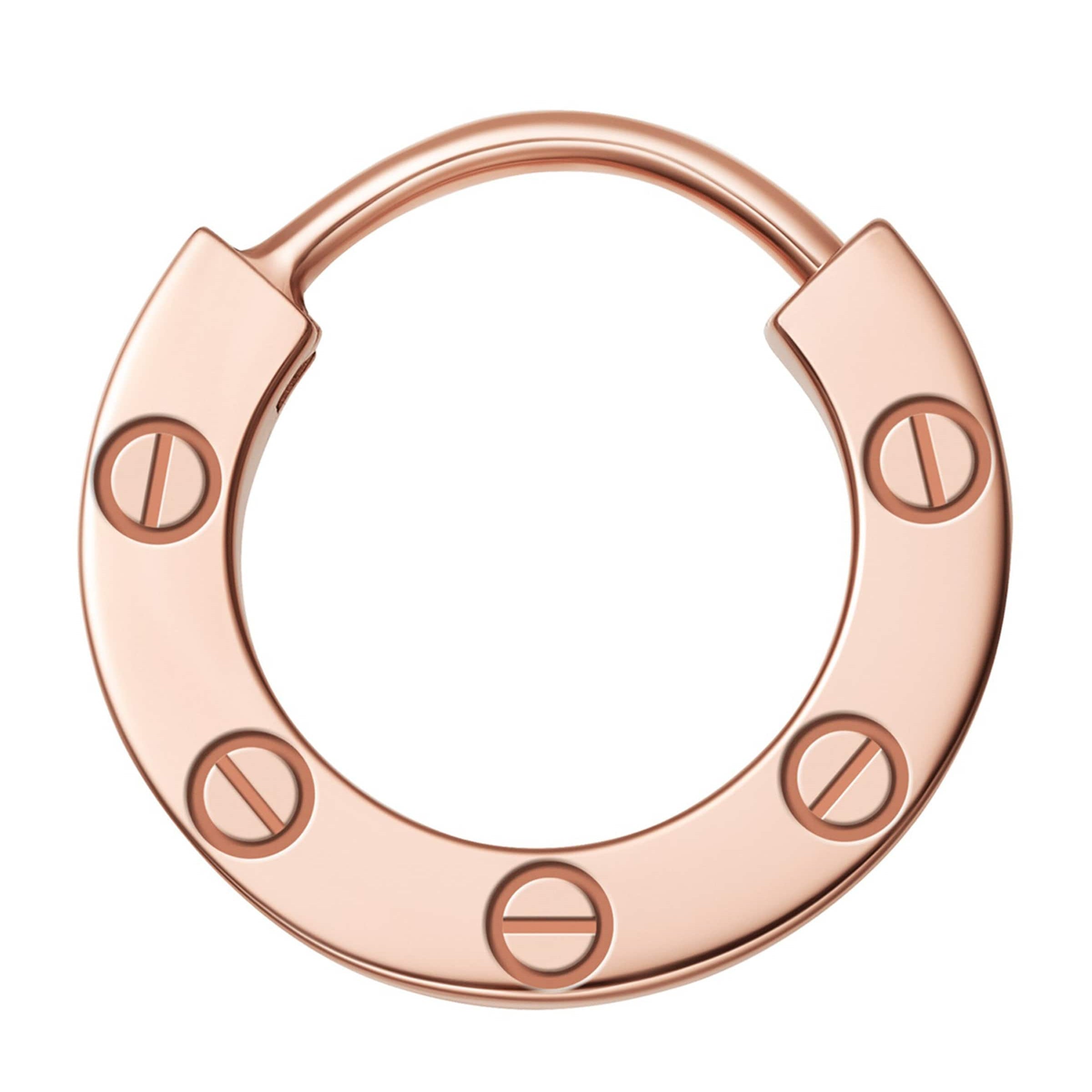 Rose Gold LOVE Hoop Earring