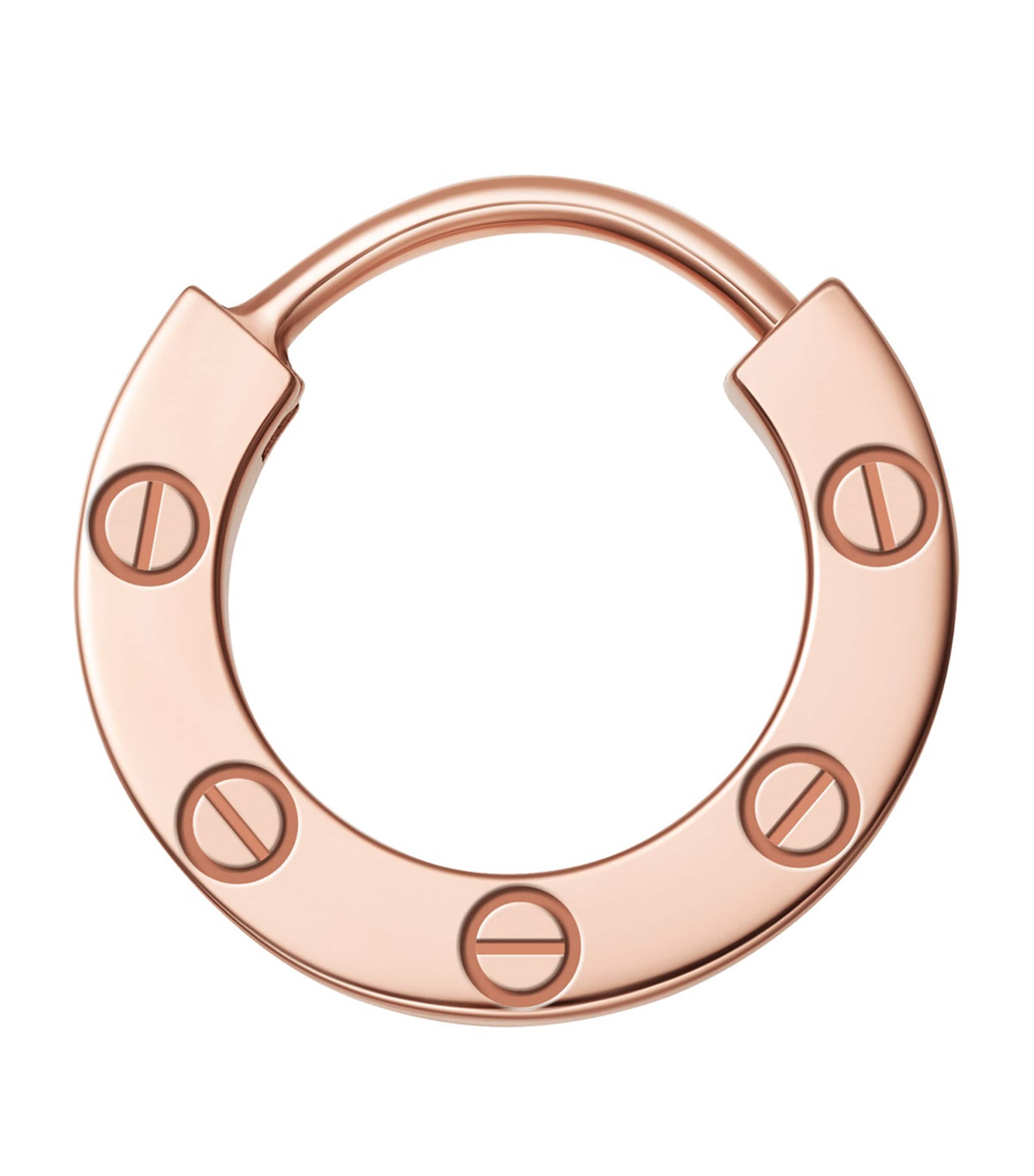Rose Gold LOVE Hoop Earring