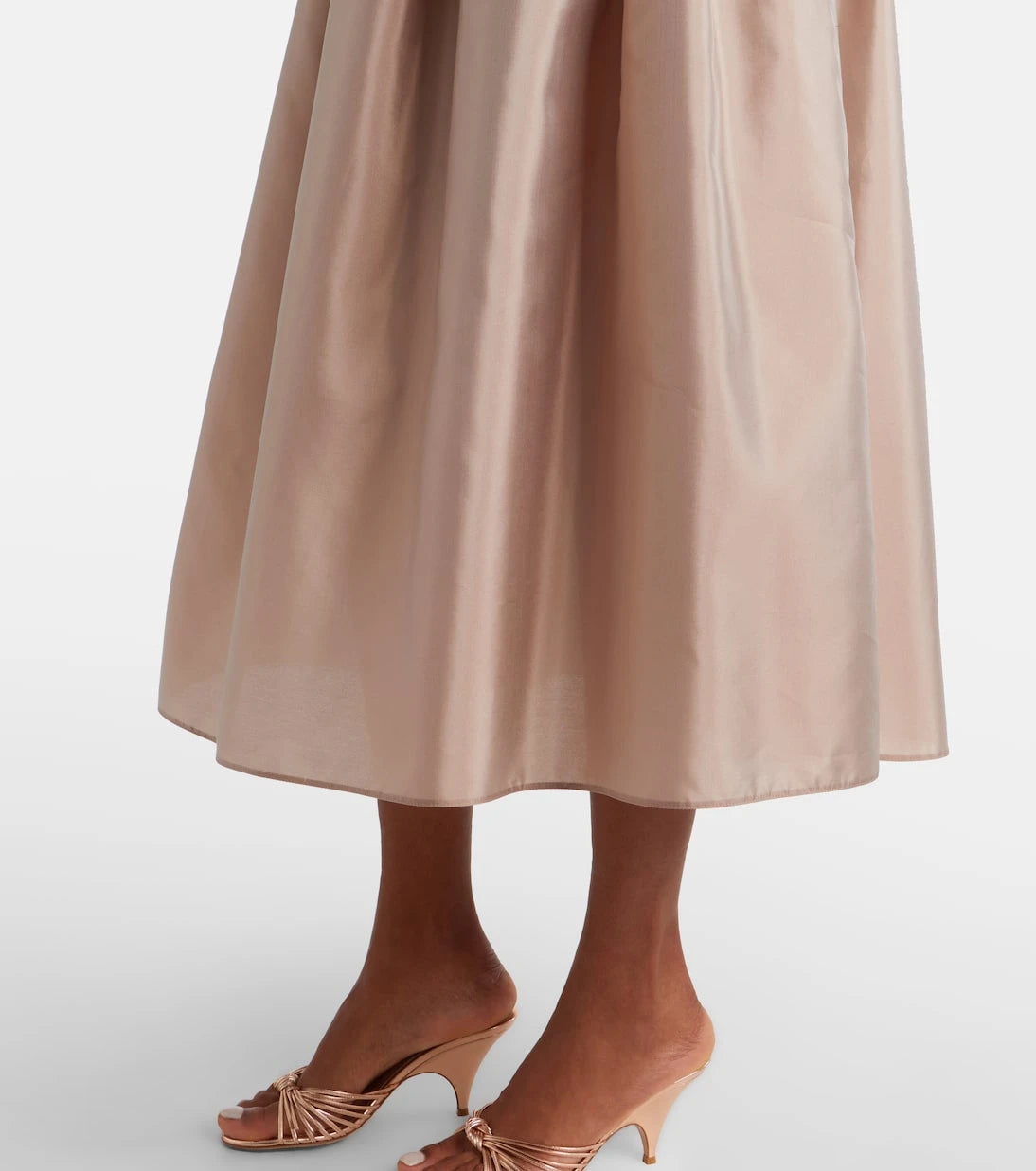 'S Max Mara - Effetto pleated taffeta midi skirt