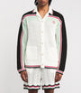 Casablanca Black Cotton Crochet Tennis Overshirt